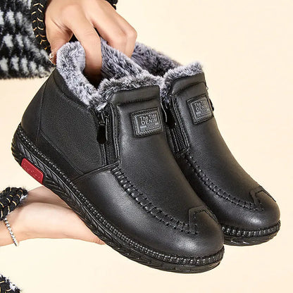 Faux Fur Ankle Boots for Women – Stylish & Warm