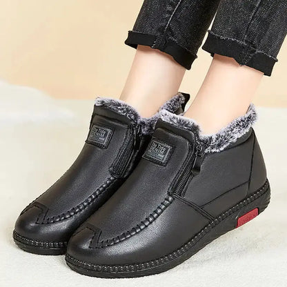 Faux Fur Ankle Boots for Women – Stylish & Warm
