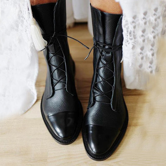 Sophia | Schnürstiefeletten aus Leder für Damen