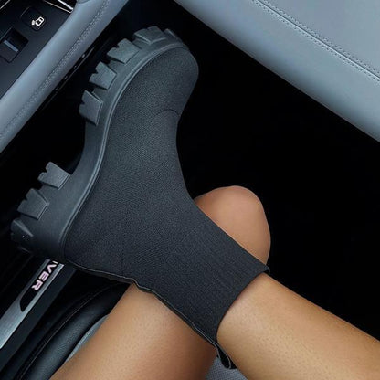 Jamie | Women’s Casual Slip On Chunky Heel Boots