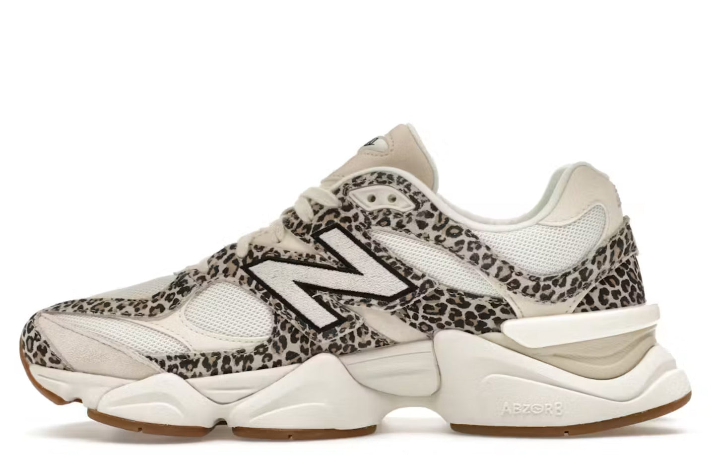 9060 Beige Leopard Print Women Sneakers (Selling Fast )