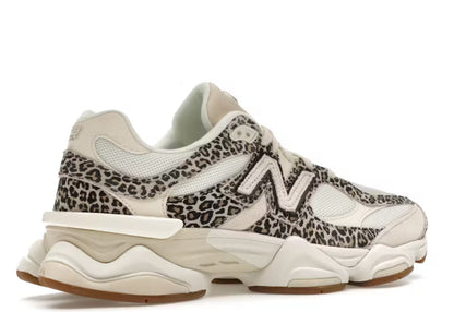 9060 Beige Leopard Print Women Sneakers (Selling Fast )
