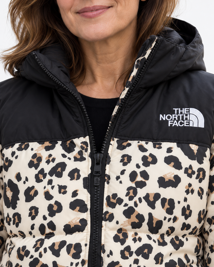 The North Face Women’s Leopard Print Hooded Puffer Jacket