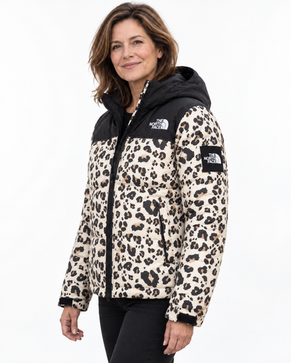 The North Face Women’s Leopard Print Hooded Puffer Jacket