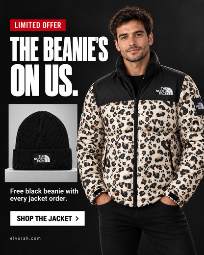The NF Leopard Print Puffer Jacket (Limited stock available)