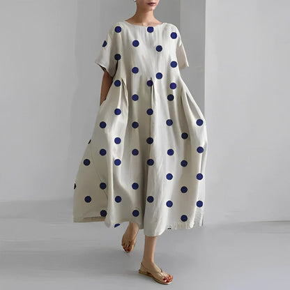 Jacklyn | Women Relaxed Style Flower Midi Dress