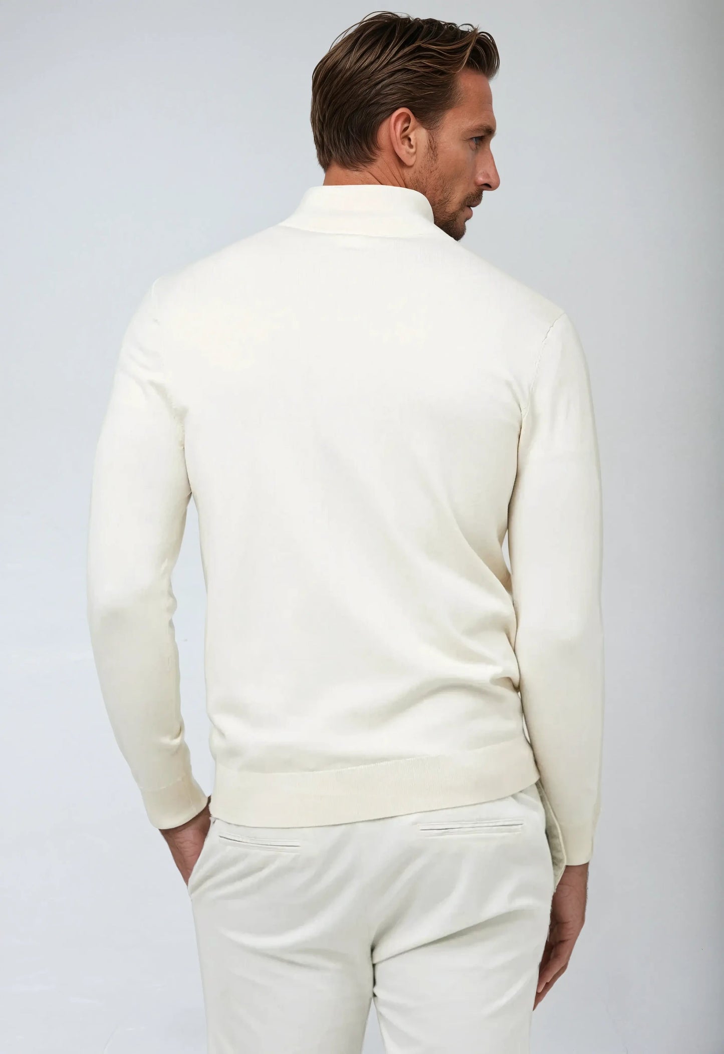 Gavin | Men’s Winter Classic Quarter Zip Knit Sweater