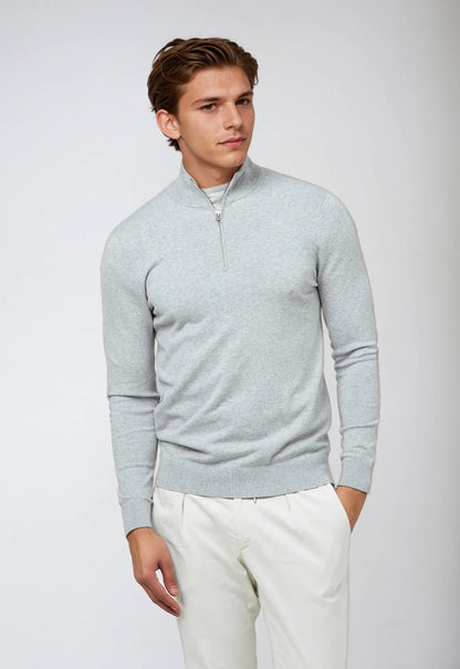 Gavin | Men’s Winter Classic Quarter Zip Knit Sweater