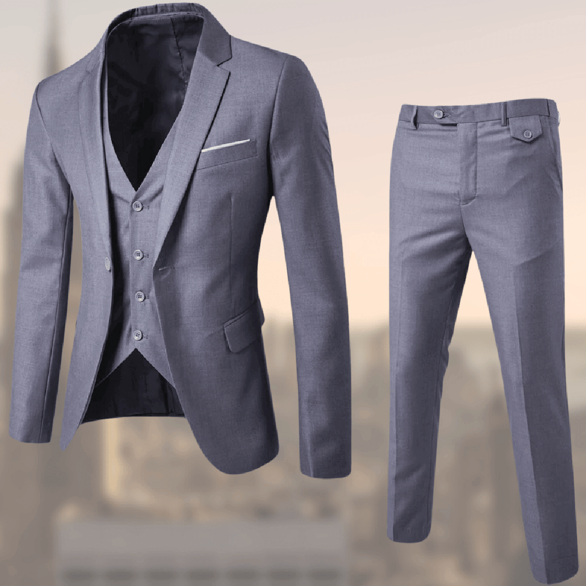 Eric | Men Three Piece Classic Formal Suit Set