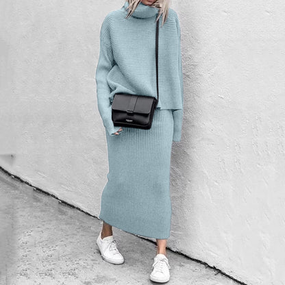 Natalie | Women’s Cozy Pullover and Skirt Set