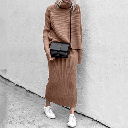 Natalie | Women’s Cozy Pullover and Skirt Set