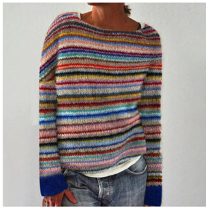 LM | Knitted sweater with vintage pattern