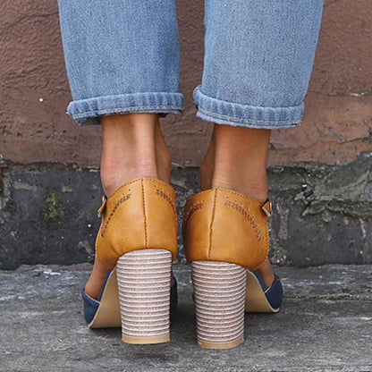 Olivia | Women’s Vintage Style Ankle Strap Heels