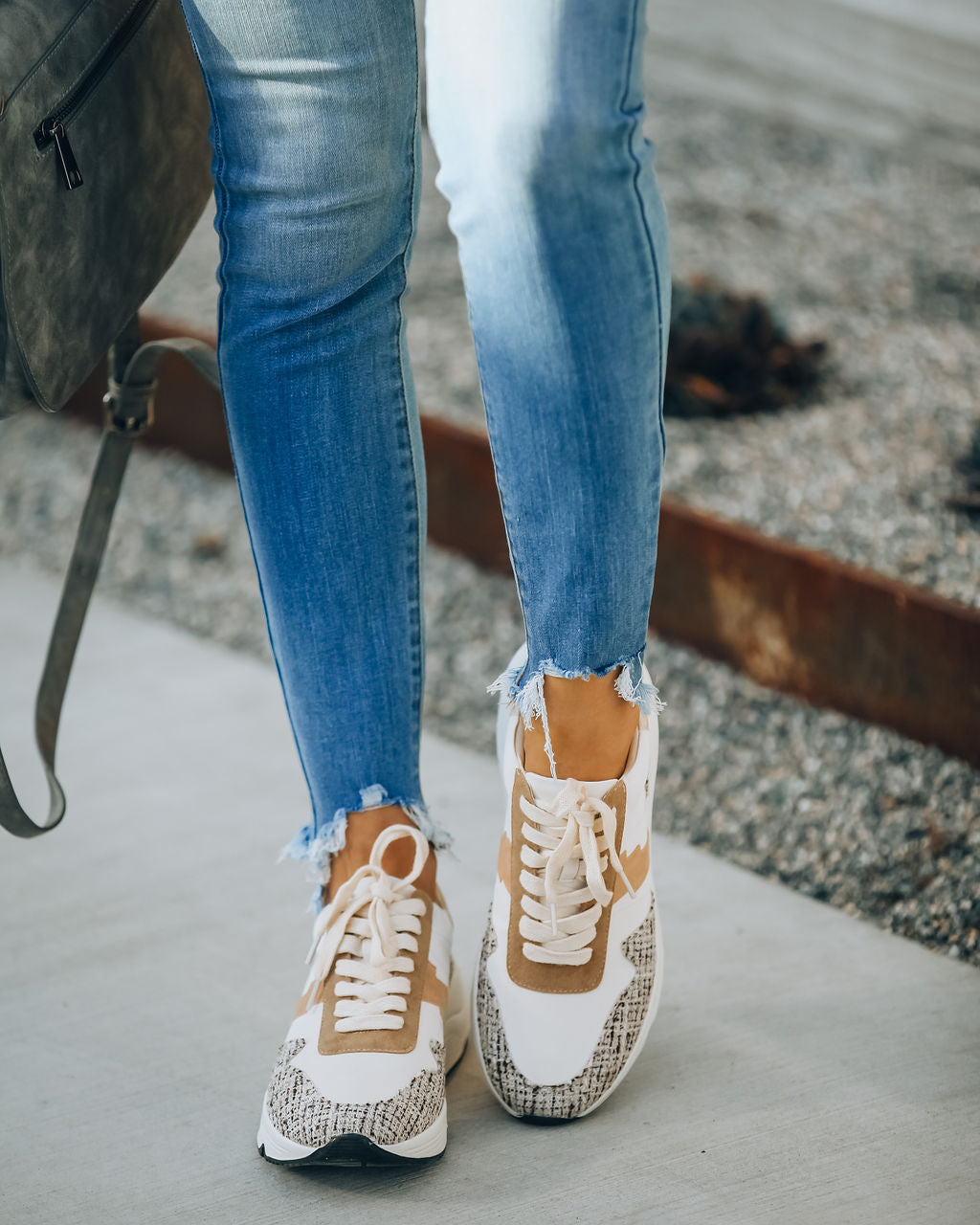 Pamela Tweed Running Sole Sneaker