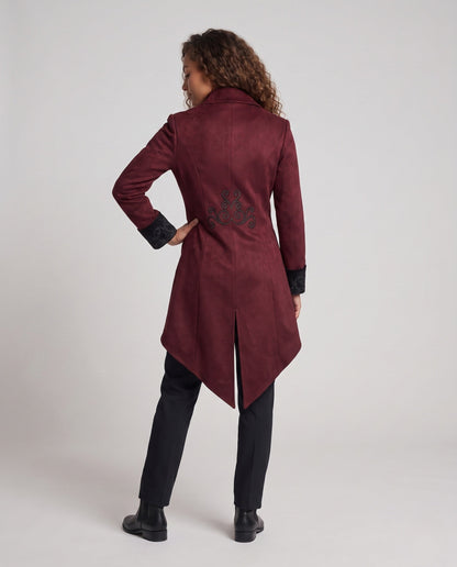 Women's Victorian Tailcoat with Embroidered Detail