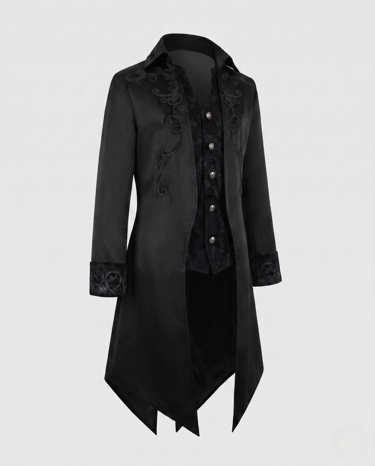Women's Victorian Tailcoat with Embroidered Detail