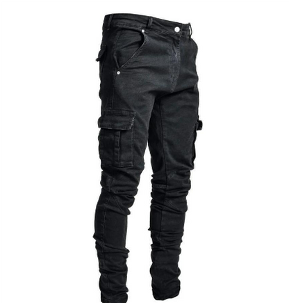 Julian | Men Slim Fit Multi Pocket Cargo Pants