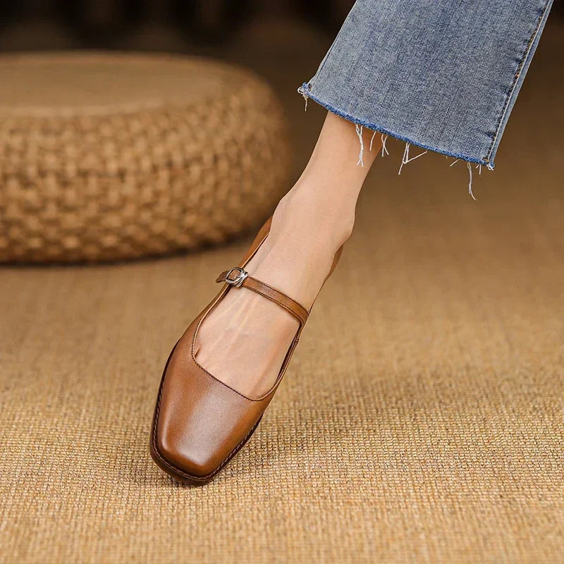 Ruby | Women’s Spring Strap Block Heel Shoes