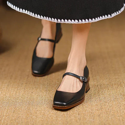 Ruby | Women’s Spring Strap Block Heel Shoes