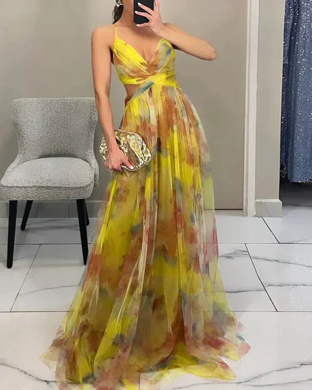 Margaret | Women’s Elegant Floral Maxi Dress