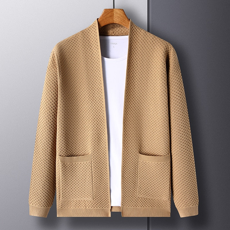 Arthur | Men’s Slim Fit Knitted Cardigan with Pockets