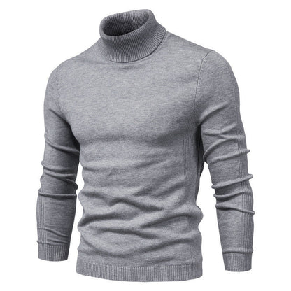 Andrew | Warm Knitted High Neck Sweater For Men