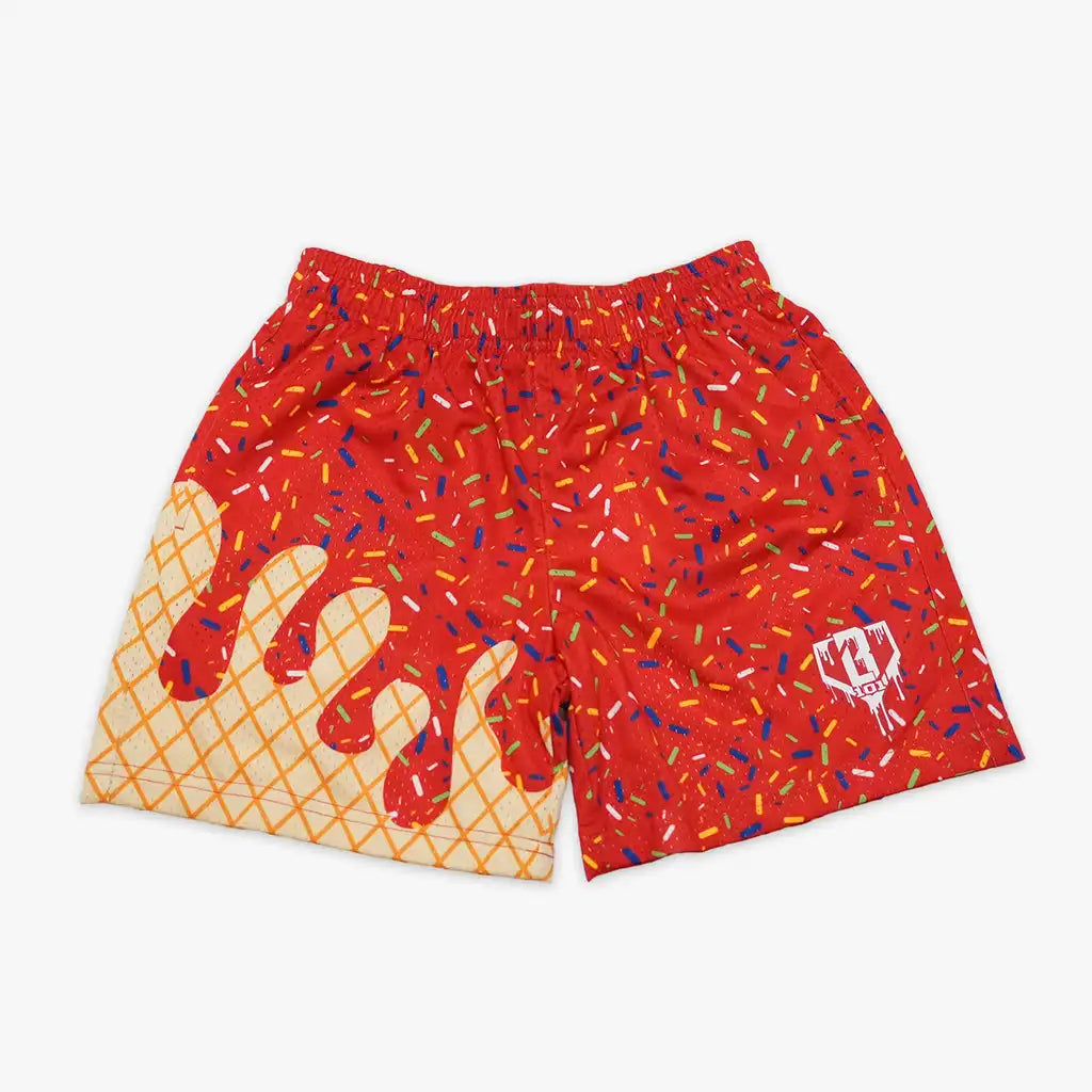 2026 Summer fresh ice cream printed multi-color optional men's baseball and basketball pants 101 breathable casual beach pants