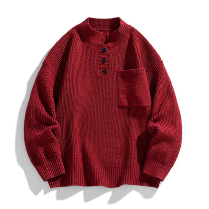 Cody | Men’s Winter Buttoned Knit Pullover