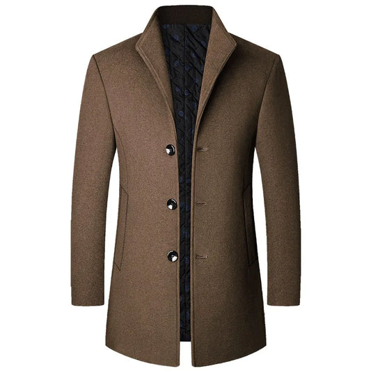 Mason | Eleganter, langer Herren-Mantel mit Knöpfen