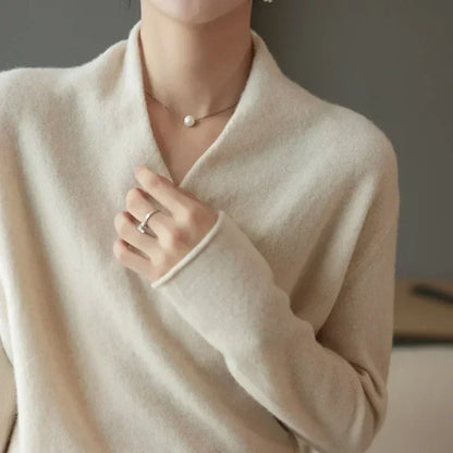Mabel | Damen Wickel-Strickoberteil für den Frühling