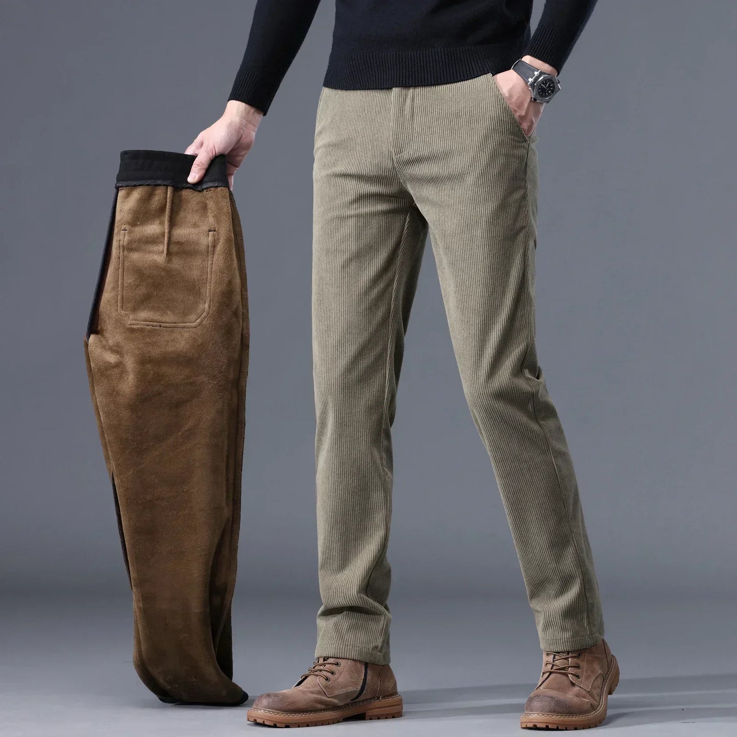 Gabriel | Herren Winter Fleecegefütterte Warme Hose