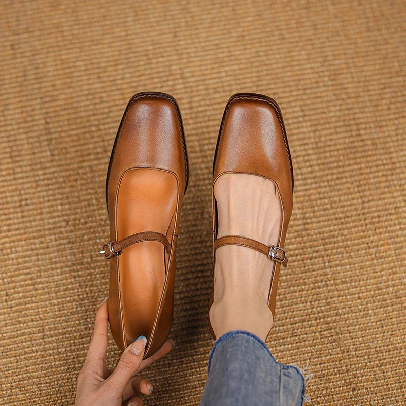 Ruby | Women’s Spring Strap Block Heel Shoes