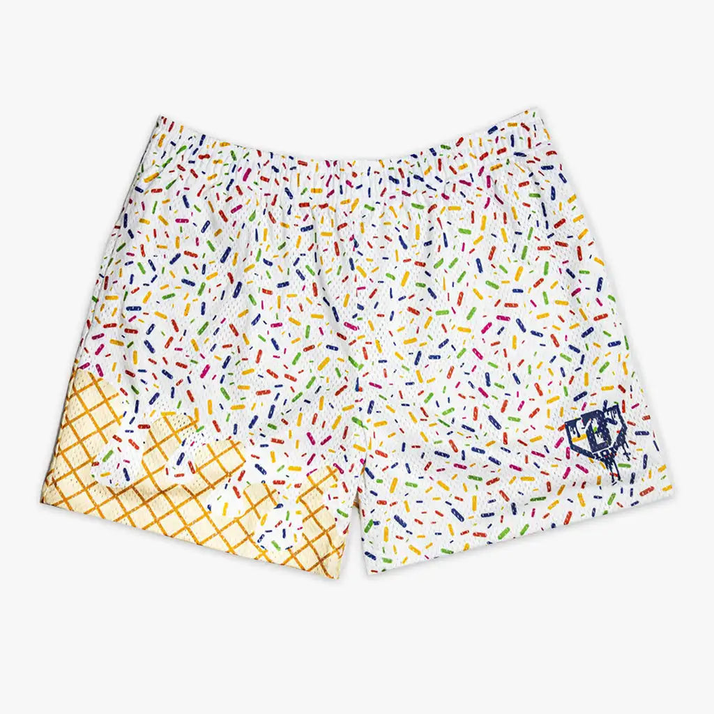2026 Summer fresh ice cream printed multi-color optional men's baseball and basketball pants 101 breathable casual beach pants