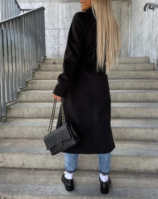 Addison | Klassischer langer Trenchcoat für Damen