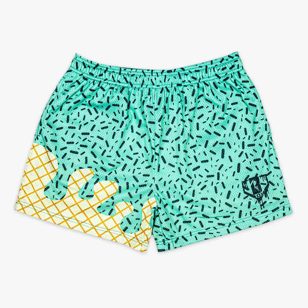 2026 Summer fresh ice cream printed multi-color optional men's baseball and basketball pants 101 breathable casual beach pants