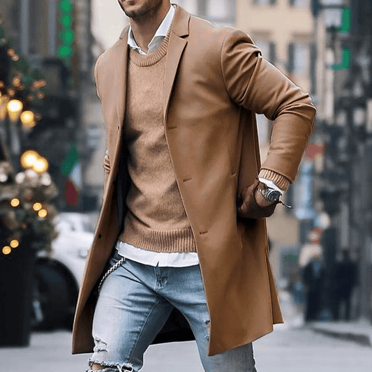 John | Klassischer Herrenmantel im Long-Streetstyle