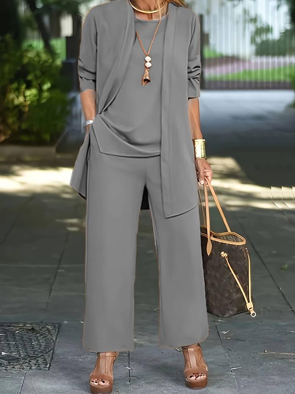 Bethany | Dreiteiliges, legeres Damen-Outfit-Set