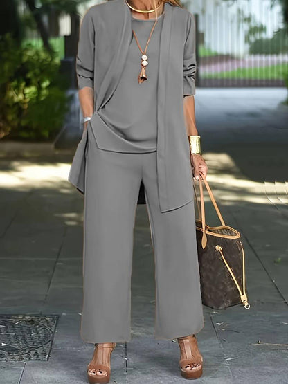Bethany | Dreiteiliges, legeres Damen-Outfit-Set