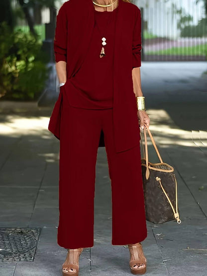 Bethany | Dreiteiliges, legeres Damen-Outfit-Set
