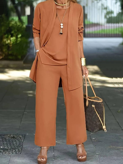 Bethany | Dreiteiliges, legeres Damen-Outfit-Set