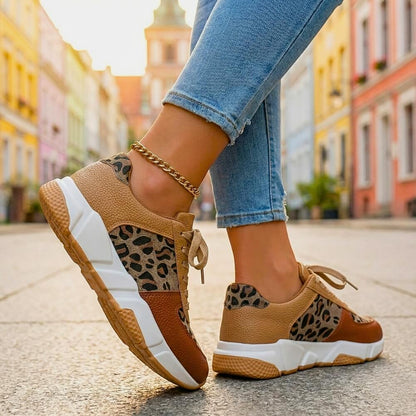Women's Leopard Print Casual Trainers Corvine