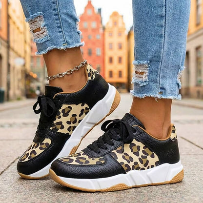 Women's Leopard Print Casual Trainers Corvine