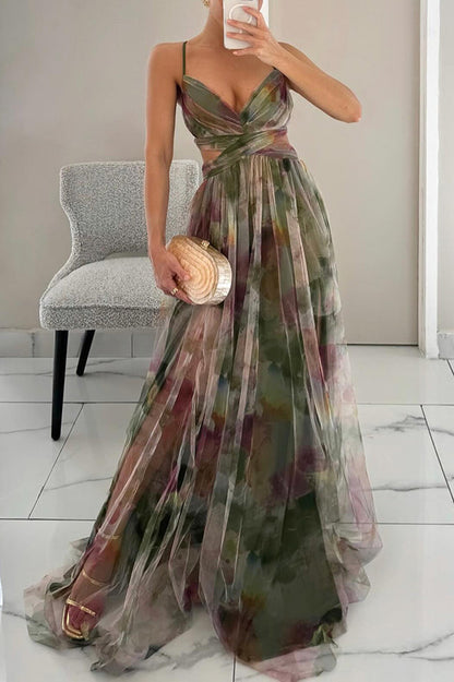 Margaret | Women’s Elegant Floral Maxi Dress