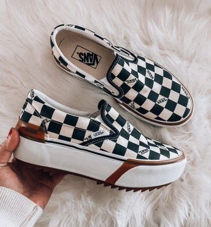 Checkered Platforms Shoes -Limited stock Avialable
