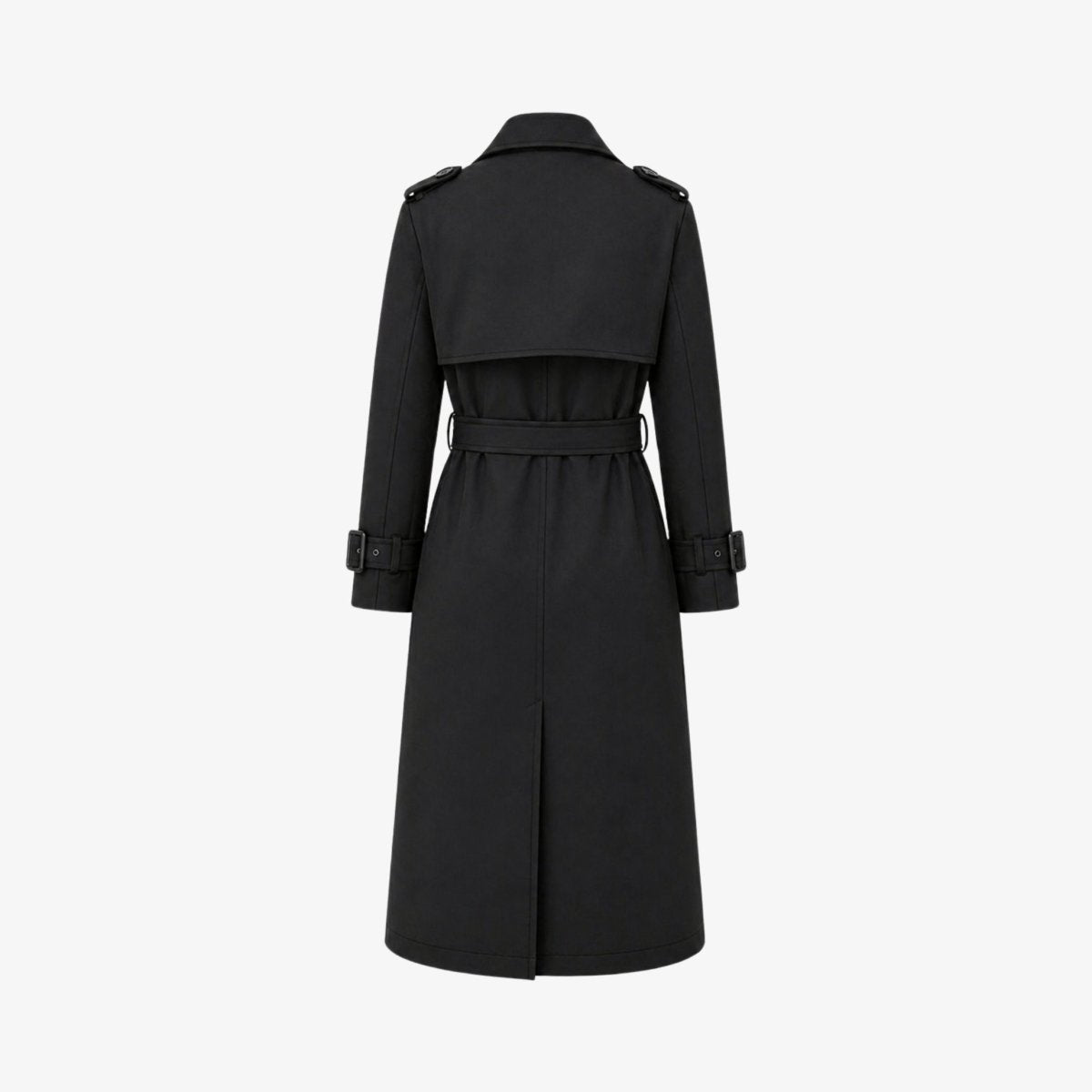 Women's Double-Breasted Belted Trench Coat Oversized Fit