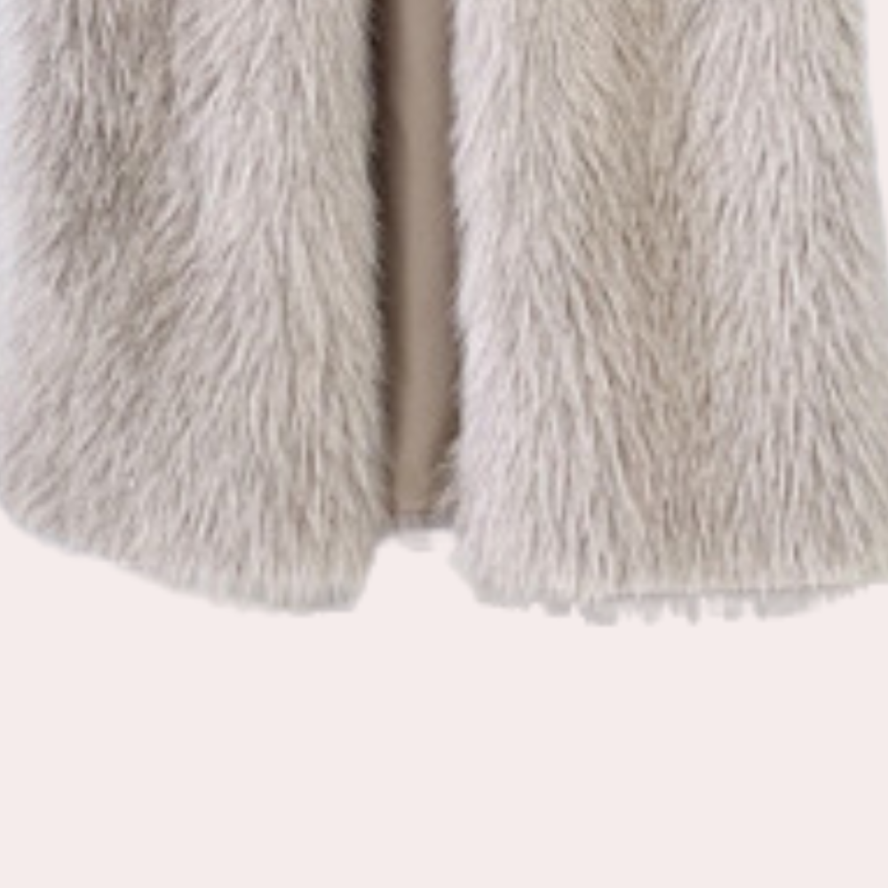 Women's Long Teddy Coat Open Front Relaxed Fit