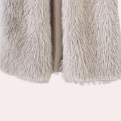 Women's Long Teddy Coat Open Front Relaxed Fit