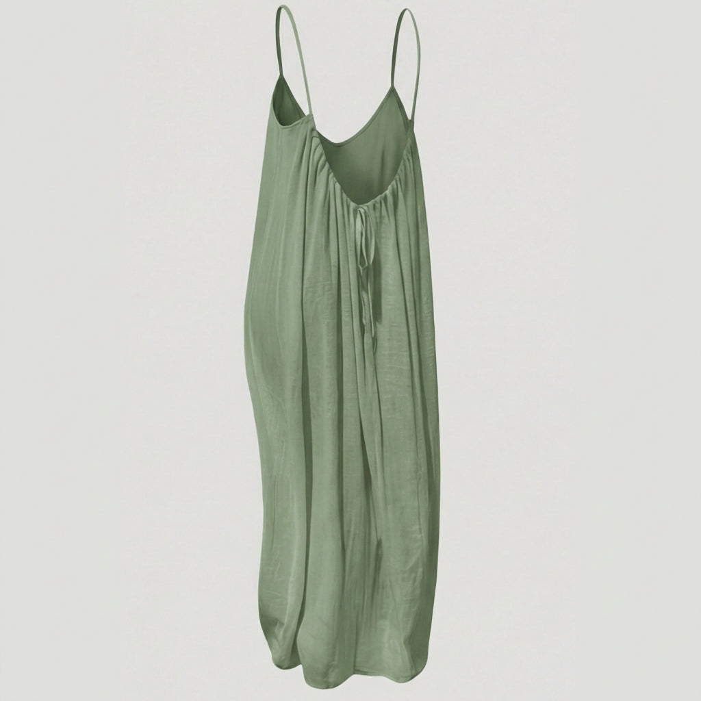 Soleia – Elegant Flowy Open-Back Summer Maxi Dress