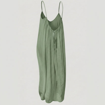 Soleia – Elegant Flowy Open-Back Summer Maxi Dress