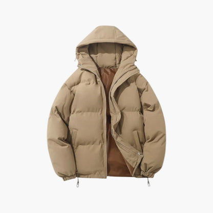 Cory | Men’s Quilted Winter Zip-Up Hooded Jacket